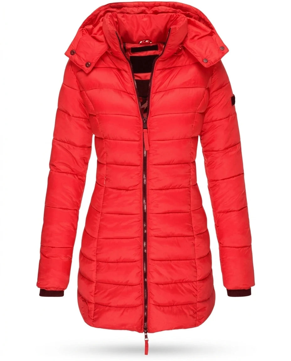CT|Damen Winterjacke mit Kapuze und Wattierung