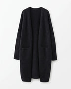 CT|Damen Strickjacke mit offenem Design und langer Passform