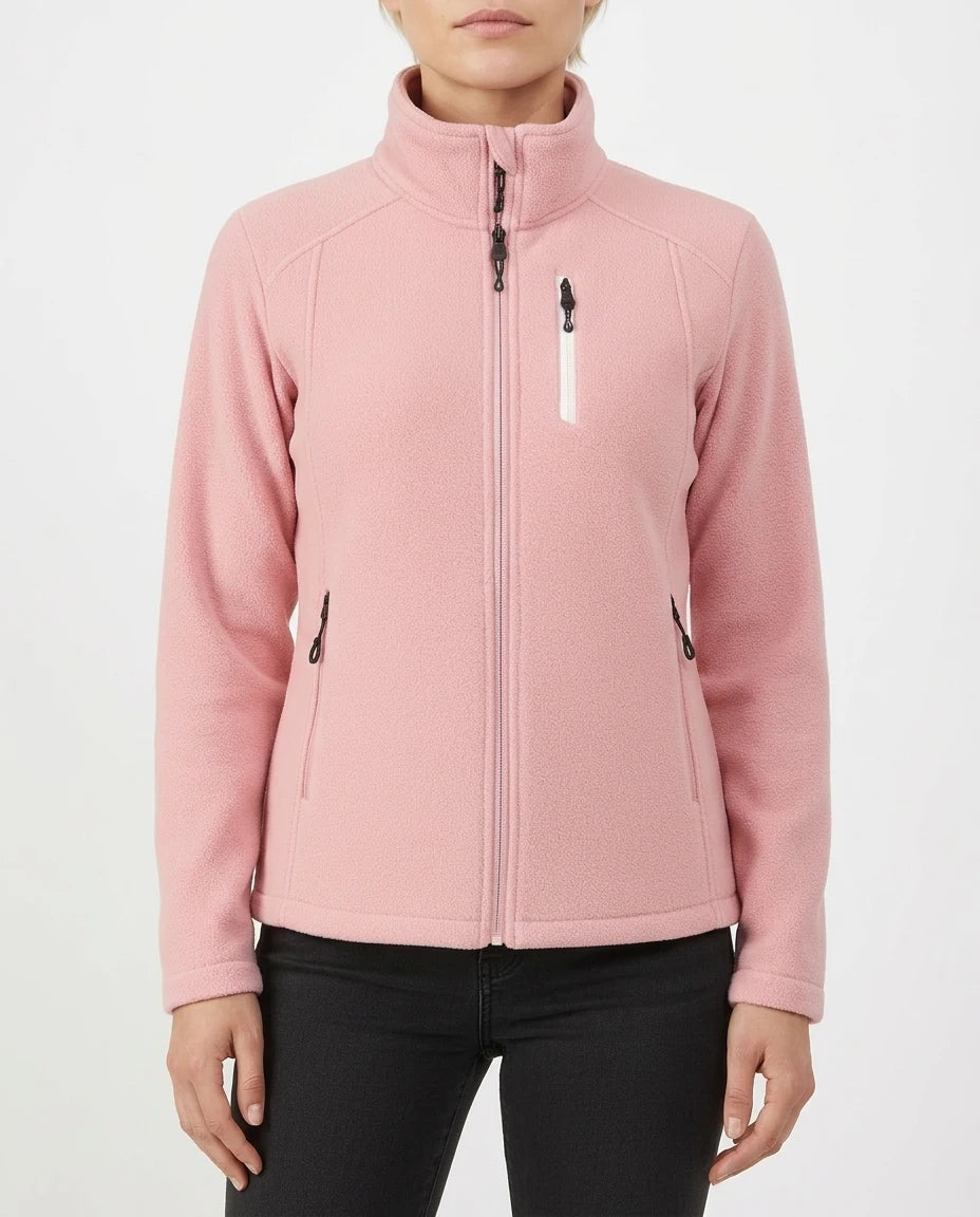 CT|Damen Fleecejacke mit Aufstehendem Kragen