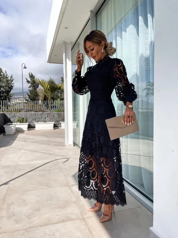 CT|Gabriela Elegantes Damen-Langarmkleid für Sommer-Events