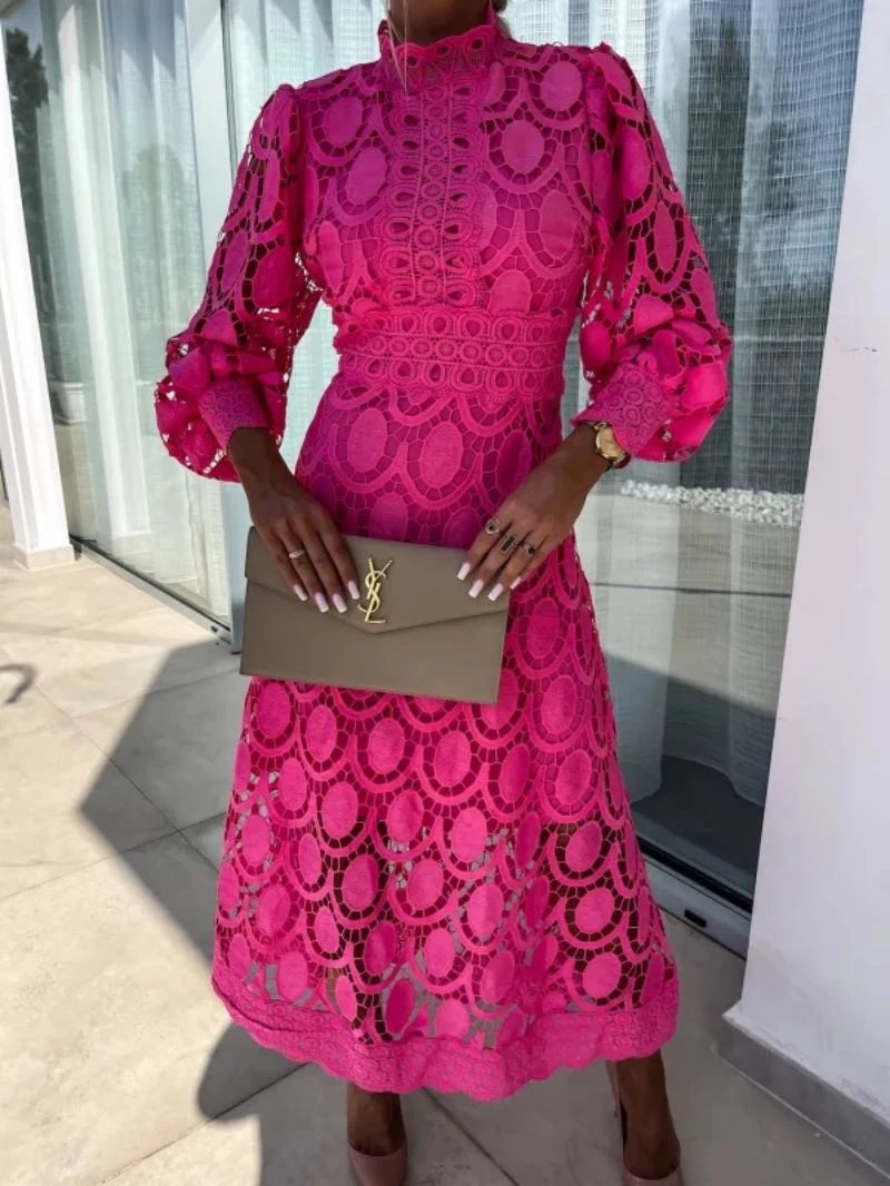 CT|Gabriela Elegantes Damen-Langarmkleid für Sommer-Events