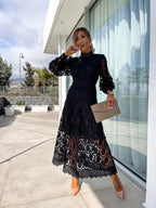 CT|Gabriela Elegantes Damen-Langarmkleid für Sommer-Events