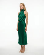 CT|Damen Elegantes Halter Abendkleid