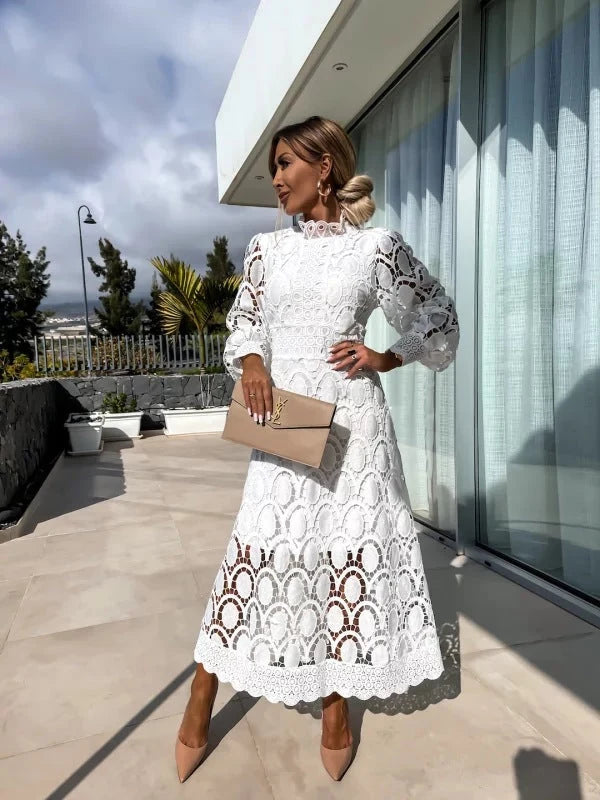 CT|Gabriela Elegantes Damen-Langarmkleid für Sommer-Events