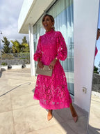 CT|Gabriela Elegantes Damen-Langarmkleid für Sommer-Events