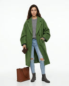 CT|Langer Damen Oversized Wollmantel