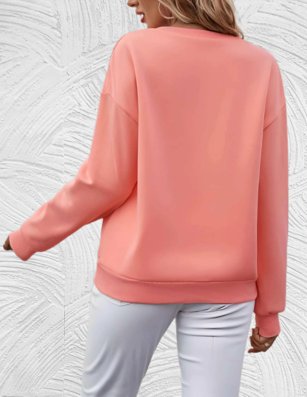 CT|Oversized Damen-Sweater mit Rundhalsausschnitt