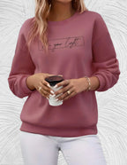 CT|Oversized Damen-Sweater mit Rundhalsausschnitt