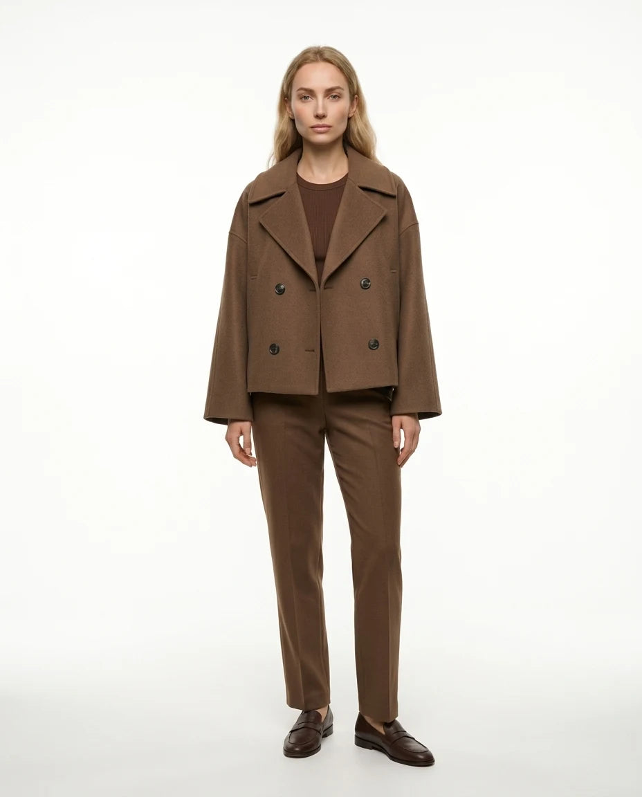 CT|Eleganter Damen Kurzmantel mit flatternder Passform