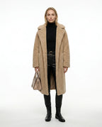 CT|Damen Teddyjacke mit Kapuze und Flauschiger Optik
