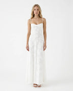 CT|Damen Bustier Maxi Kleid für Hochzeitsgäste