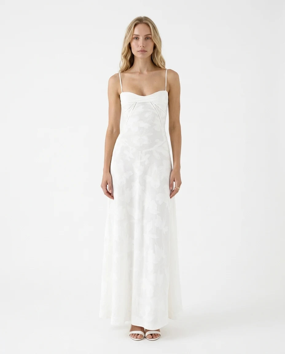 CT|Damen Bustier Maxi Kleid für Hochzeitsgäste