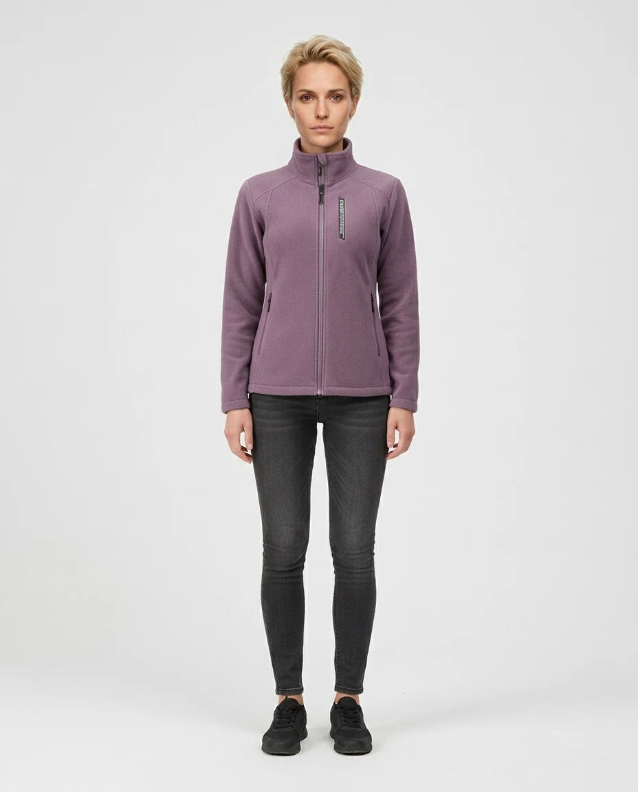 CT|Damen Fleecejacke mit Aufstehendem Kragen