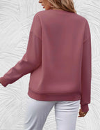 CT|Oversized Damen-Sweater mit Rundhalsausschnitt