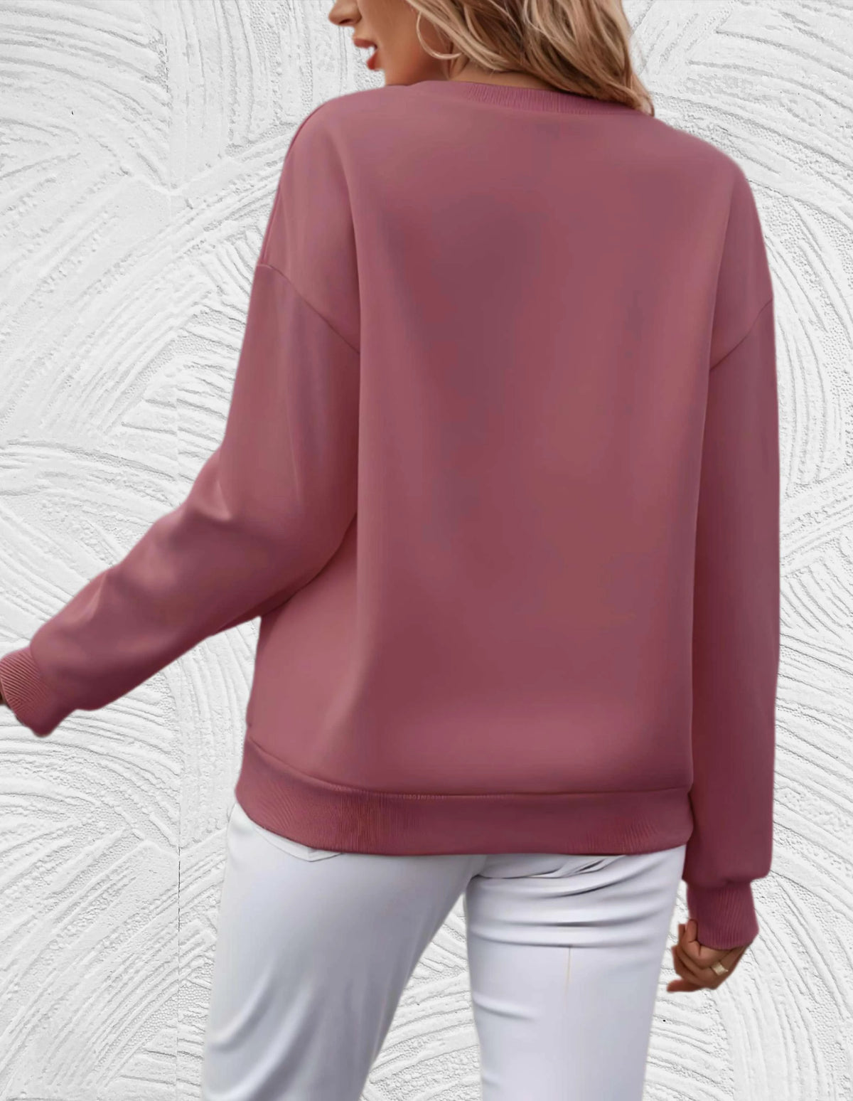 CT|Oversized Damen-Sweater mit Rundhalsausschnitt
