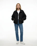 CT|Damen Oversized Jacke mit Knöpfen