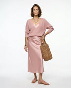 CT|Elegantes Damen Midikleid-Set mit Strickjacke