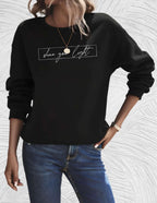 CT|Oversized Damen-Sweater mit Rundhalsausschnitt
