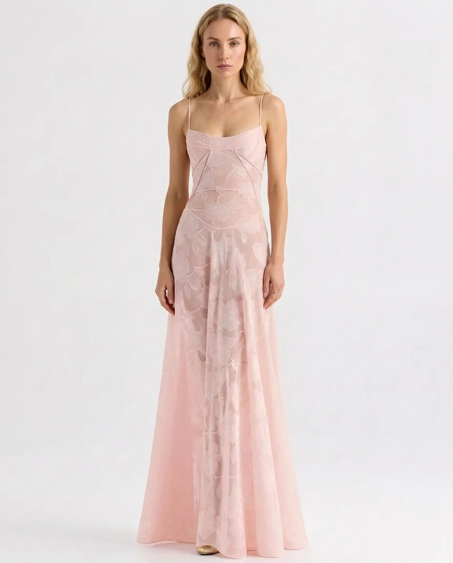 CT|Damen Bustier Maxi Kleid für Hochzeitsgäste