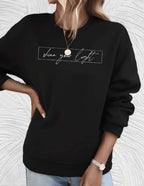 CT|Oversized Damen-Sweater mit Rundhalsausschnitt