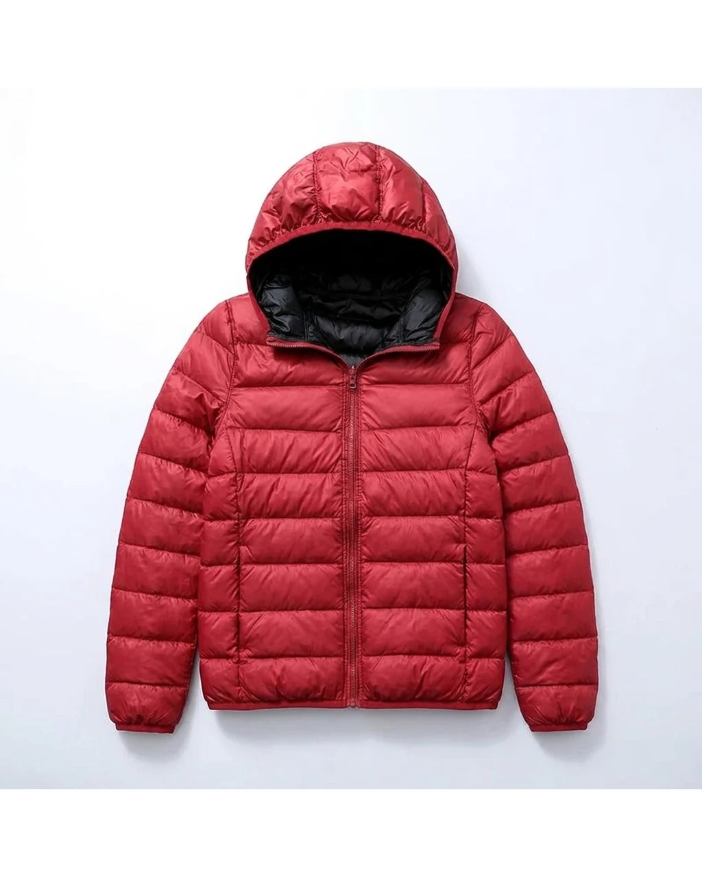 CT|Damen Leichte Wendbare Winddichte Daunenjacke mit Kapuze
