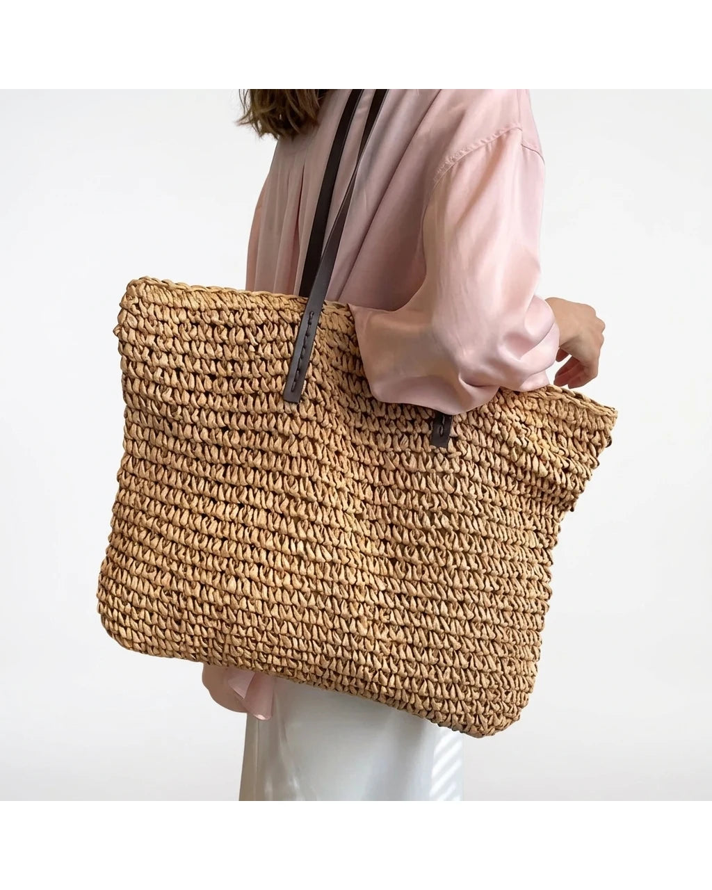 CT|Damen geräumige Strandtasche mit texturiertem Design