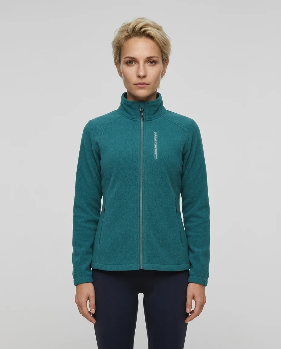 CT|Damen Fleecejacke mit Aufstehendem Kragen