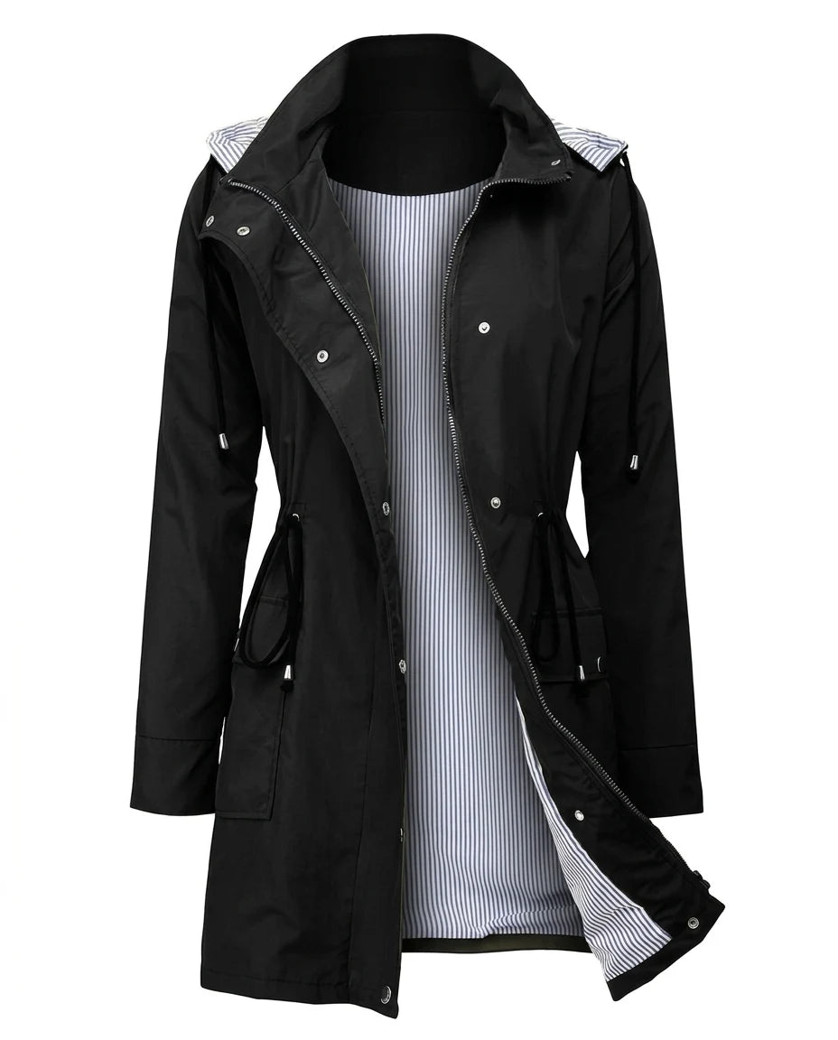 CT|Damen Windjacke mit Abnehmbarer Kapuze