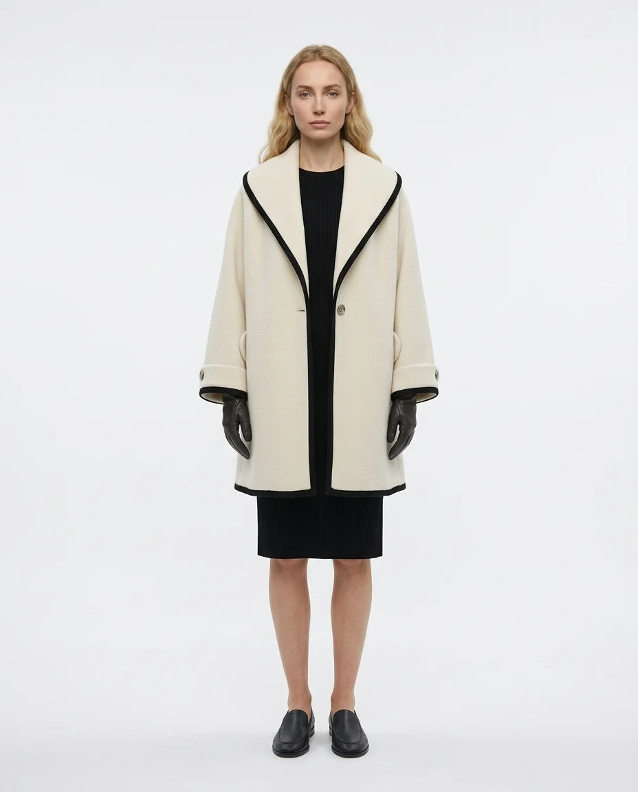 CT|Oversized Mantel mit Breitem Revers