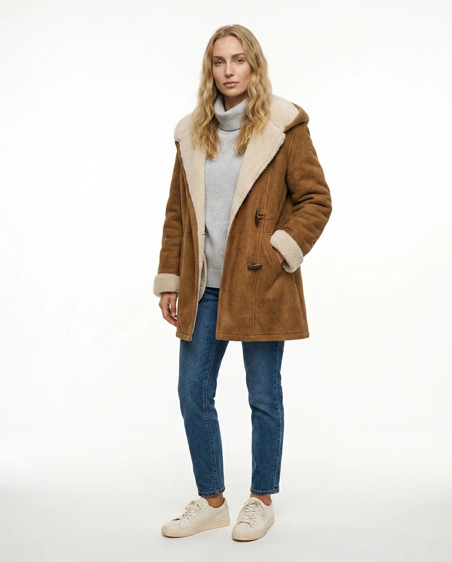 CT|Damen Winterjacke mit Kapuze und Seitentaschen