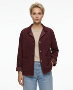 CT|Damen Langarmjacke mit Knopfleiste