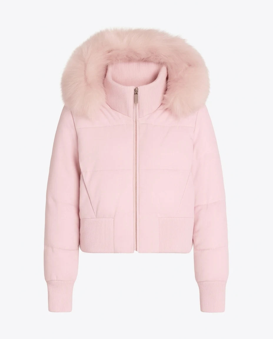 CT|Damen Gesteppte Winterjacke mit Kunstfellkragen