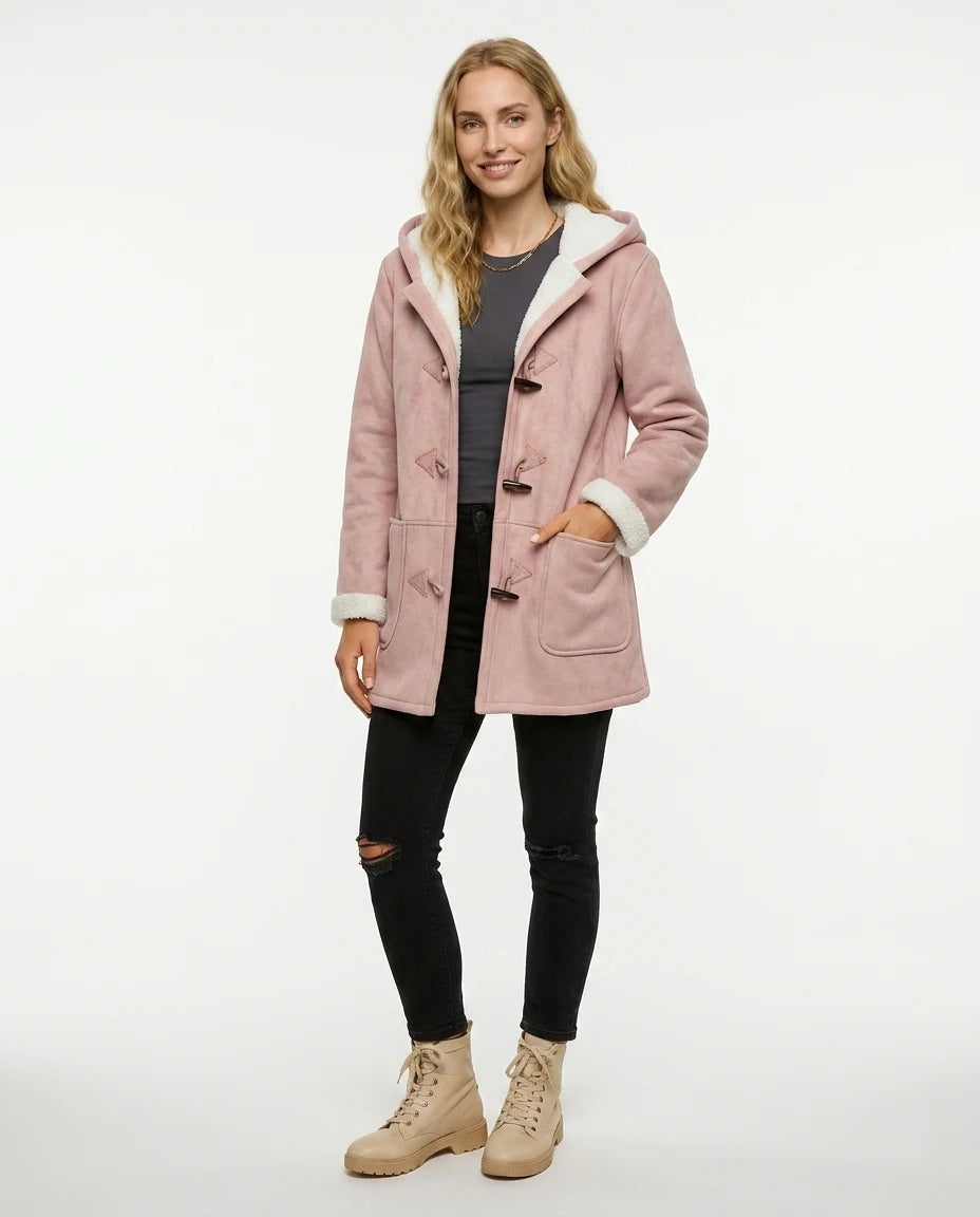 CT|Damen Winterjacke mit Kapuze und Seitentaschen