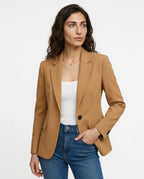 CT|Damen Einreihiger Taillierter Blazer mit Langarm