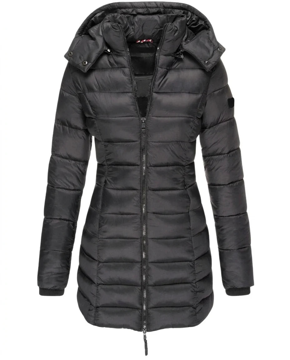 CT|Damen Winterjacke mit Kapuze und Wattierung