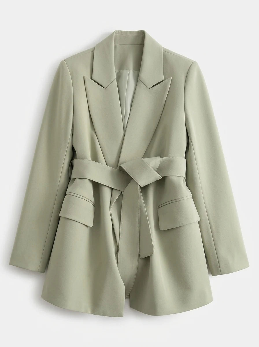 CT|Damen Eleganter Gürtelblazer