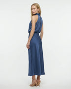 CT|Damen Elegantes Halter Abendkleid