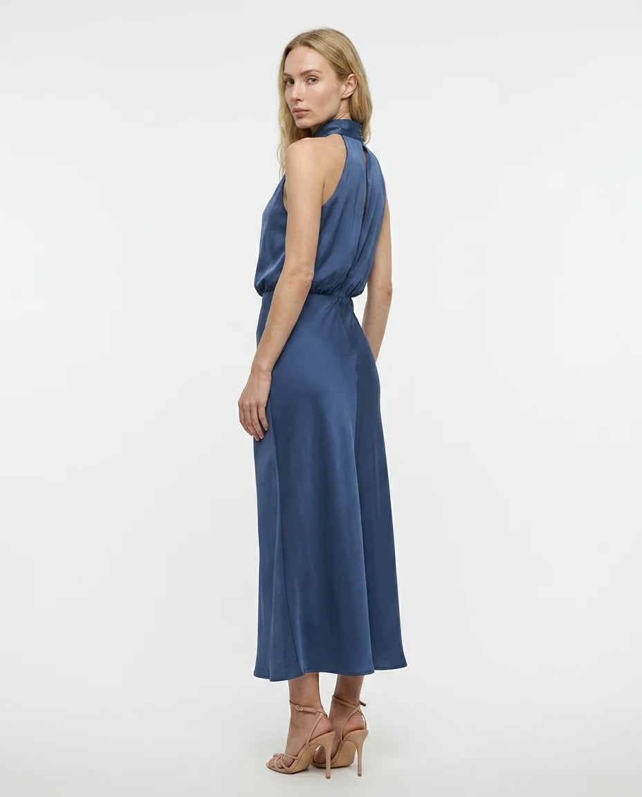 CT|Damen Elegantes Halter Abendkleid