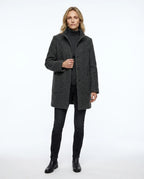 CT|Damen Eleganter Winter Wollmantel mit Knopfverschluss