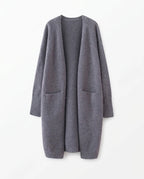 CT|Damen Strickjacke mit offenem Design und langer Passform
