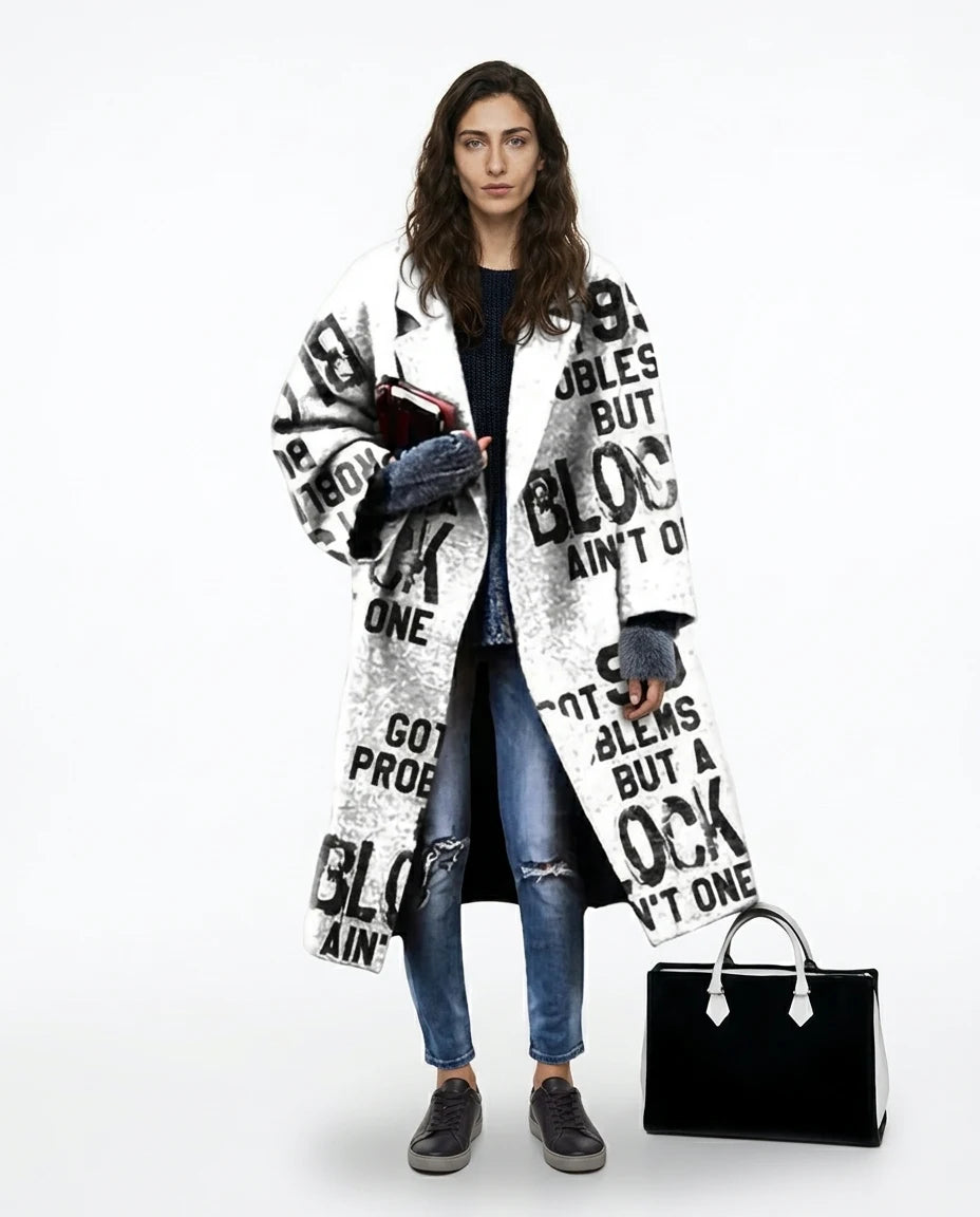 CT|Langer Damen Oversized Wollmantel