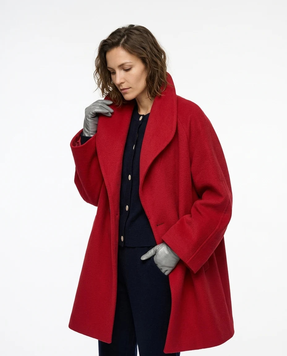 CT|Eleganter Damen-Herbstmantel mit geradem Schnitt