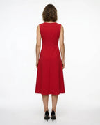 CT|Drapiertes Asymmetrisches Midikleid für Damen