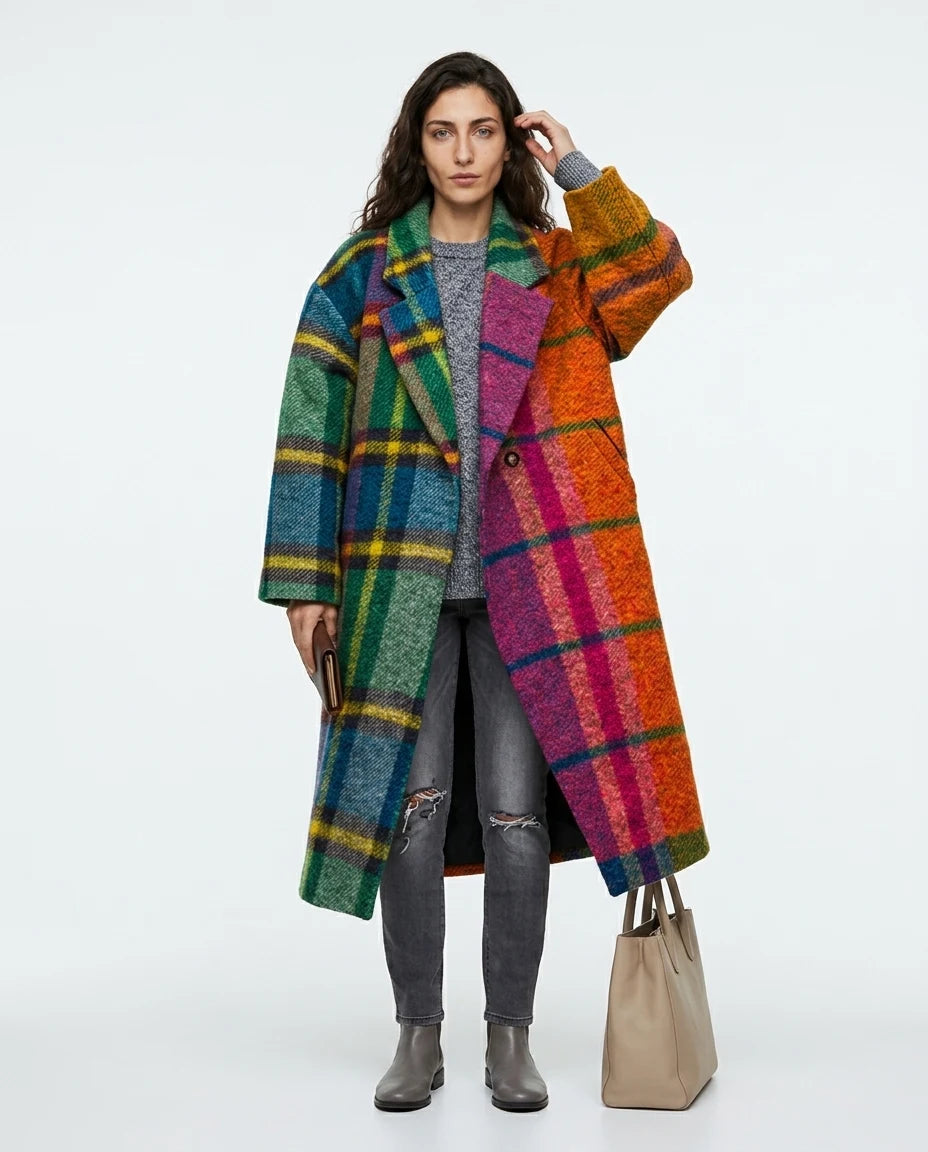CT|Langer Damen Oversized Wollmantel