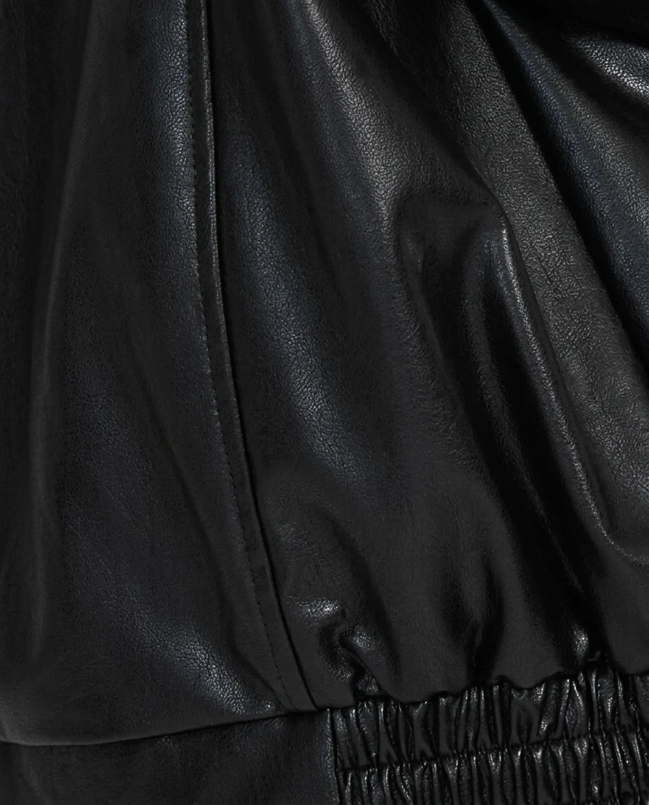 CT|Damen Oversized Vintage-Lederjacke