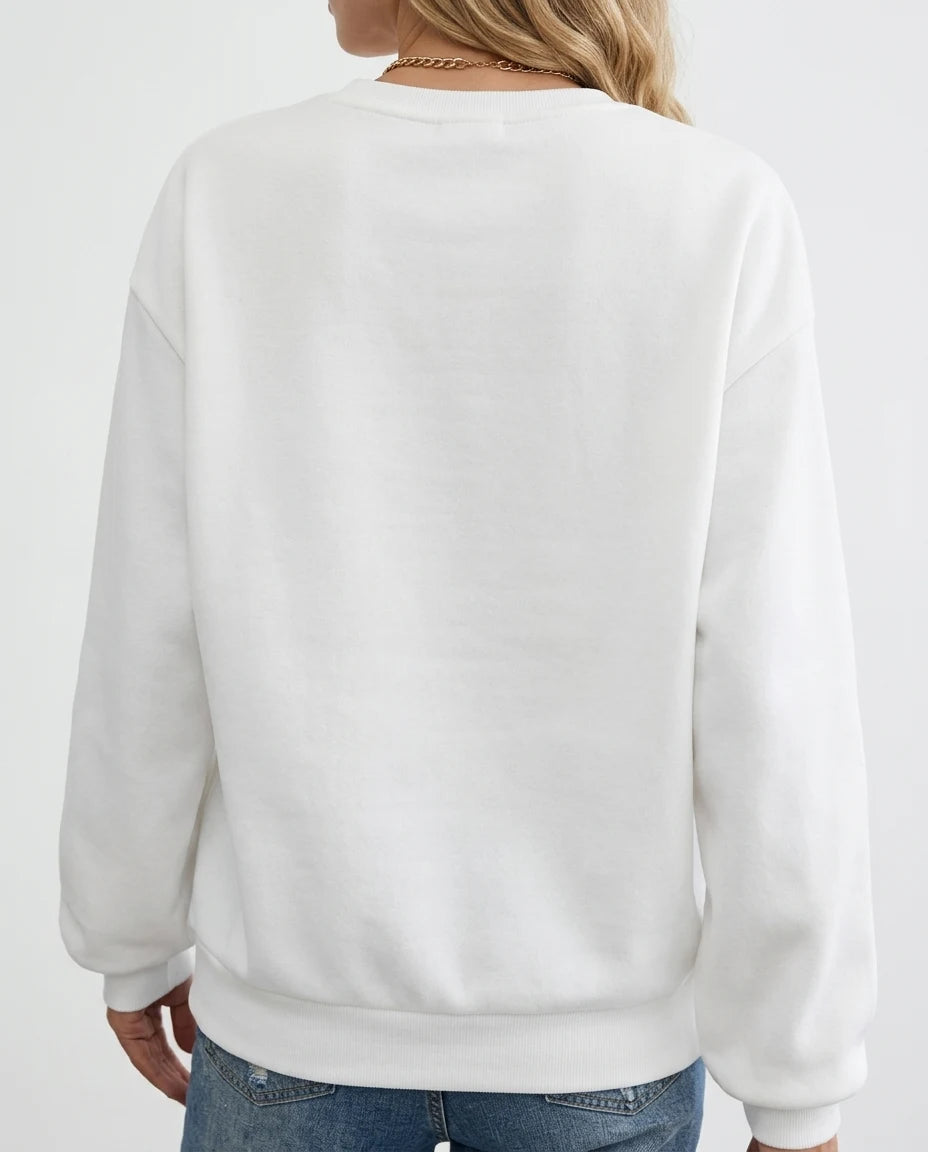 CT|Oversized Damen-Sweater mit Rundhalsausschnitt