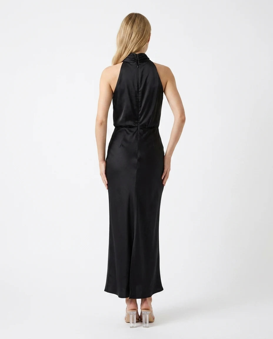 CT|Damen Elegantes Halter Abendkleid