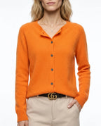 CT|Damen Kaschmirstrickjacke mit Eleganter Knopfleiste