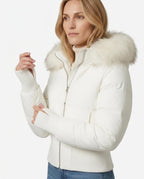 CT|Damen Gesteppte Winterjacke mit Kunstfellkragen