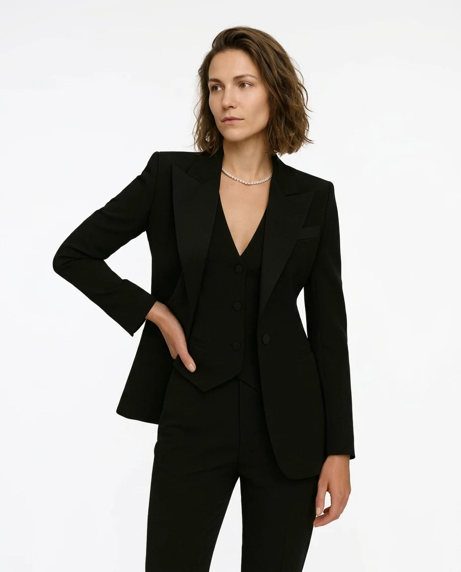 CT|Damen Dreiteiliges Sommer-Hosenanzug-Set